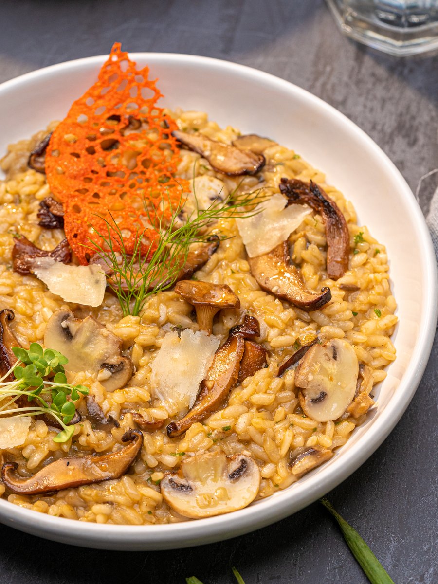 Mushroom risotto at Imperial Kitchen Kowdiar, Trivandrum