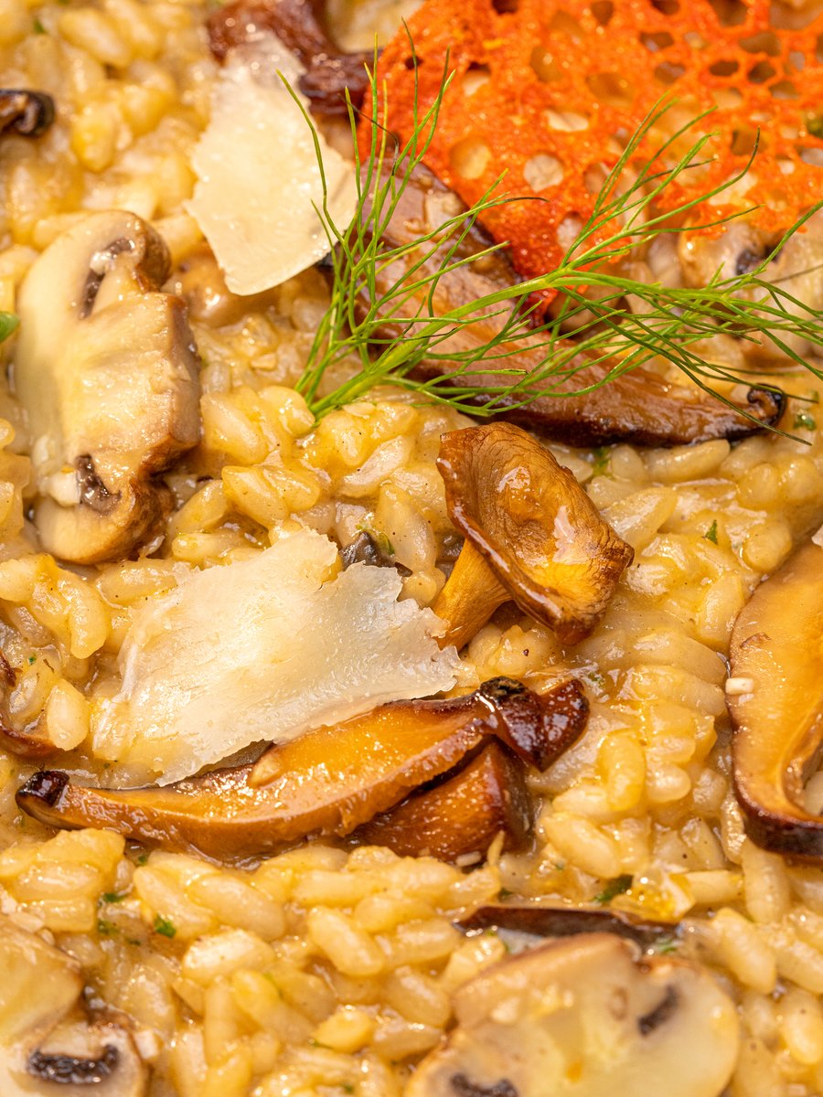 Mushroom risotto at Imperial Kitchen Kowdiar, Trivandrum