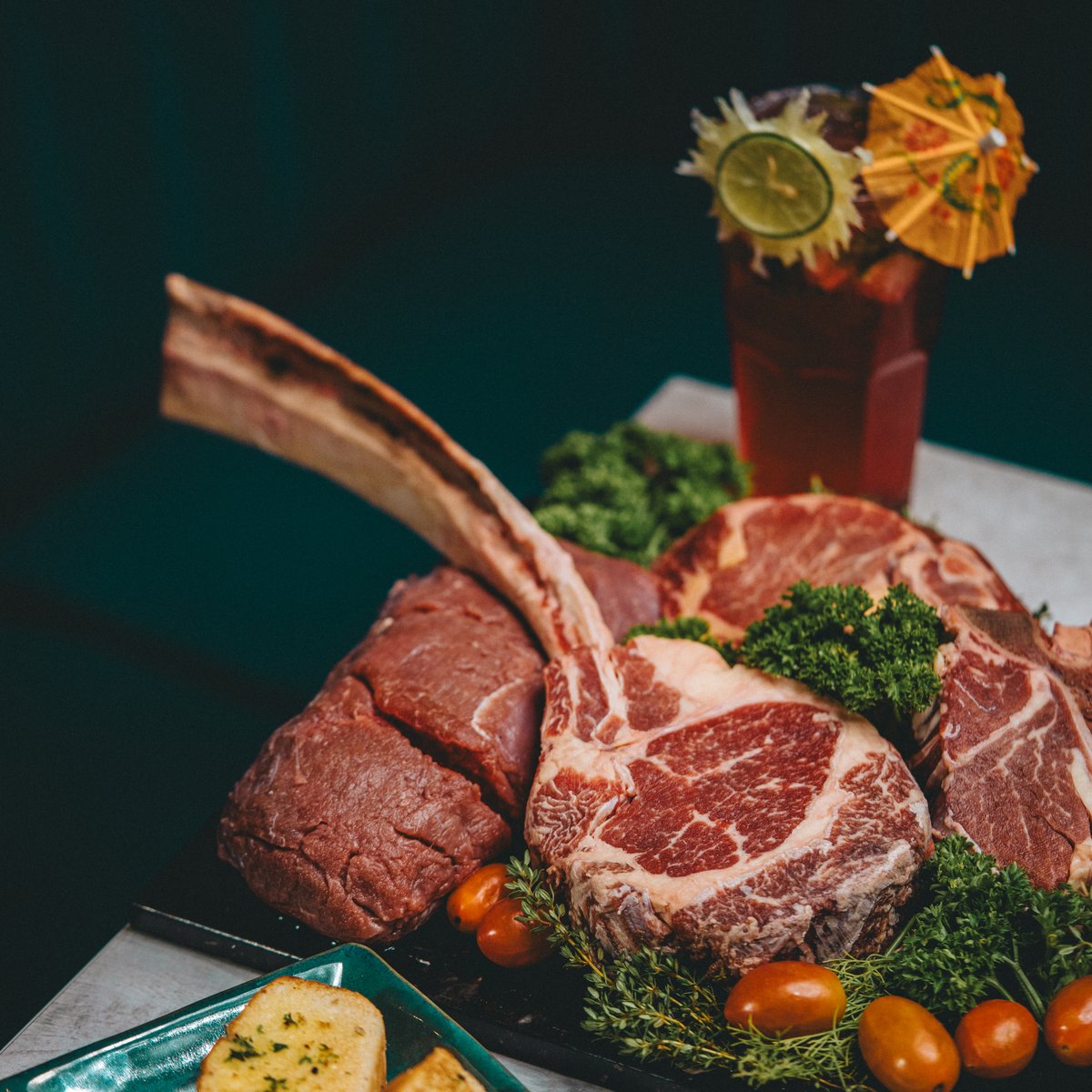 Tomahawk steak at Imperial Kitchen Kowdiar
