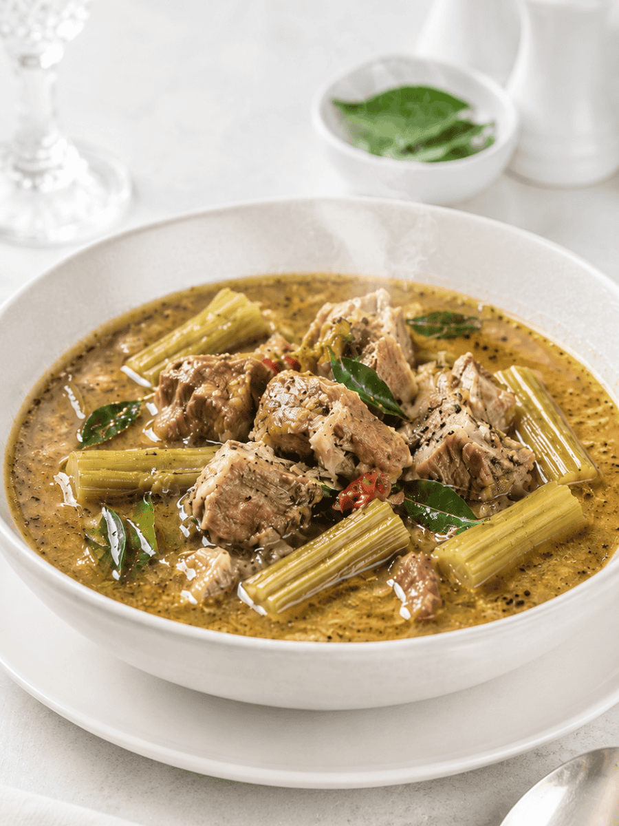 Nadan Mutton and Muringakka Soup at Imperial Kitchen Trivandrum