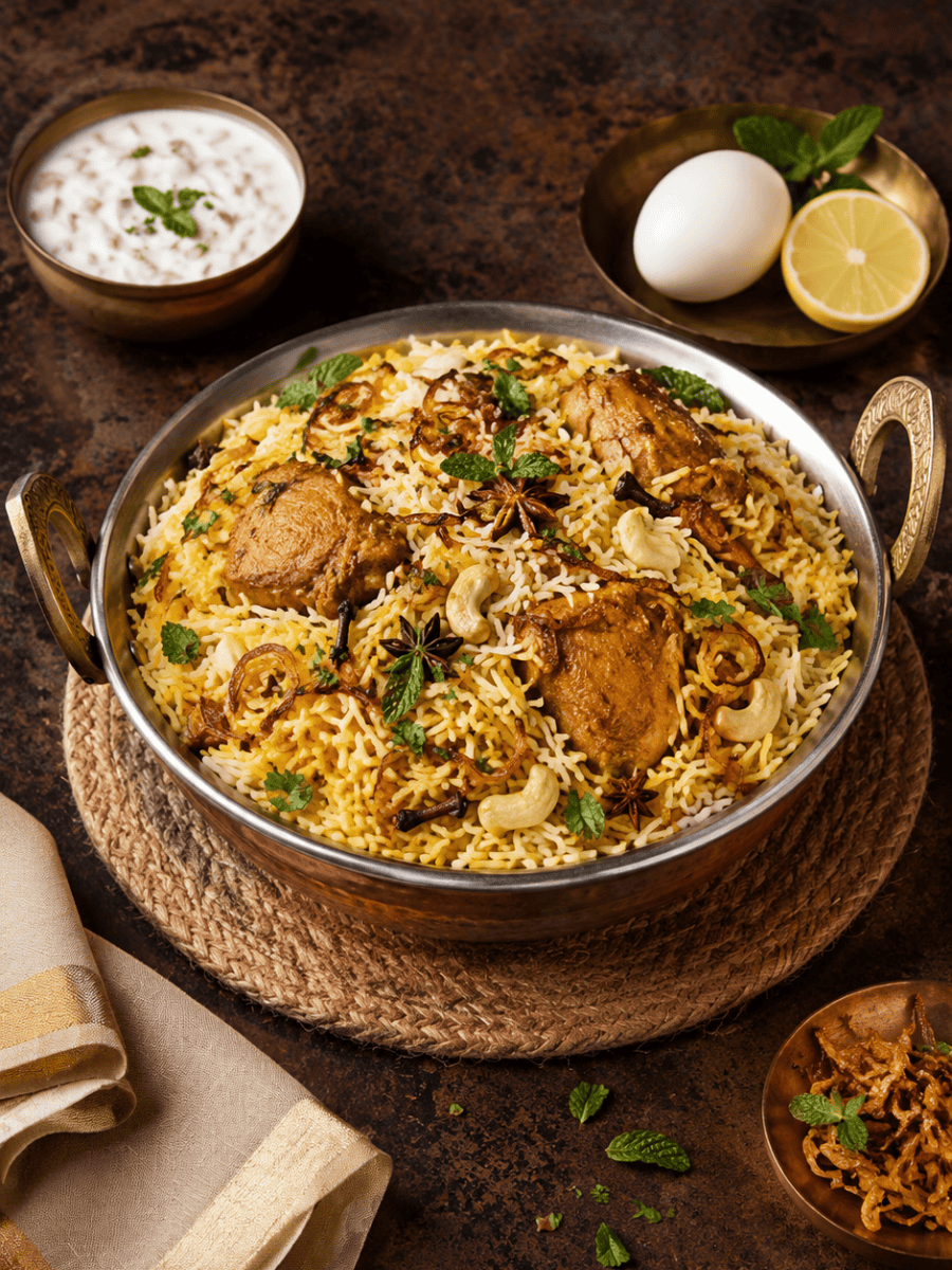 Biriyani in a handi, from the Imperial Kitchen banquet menu