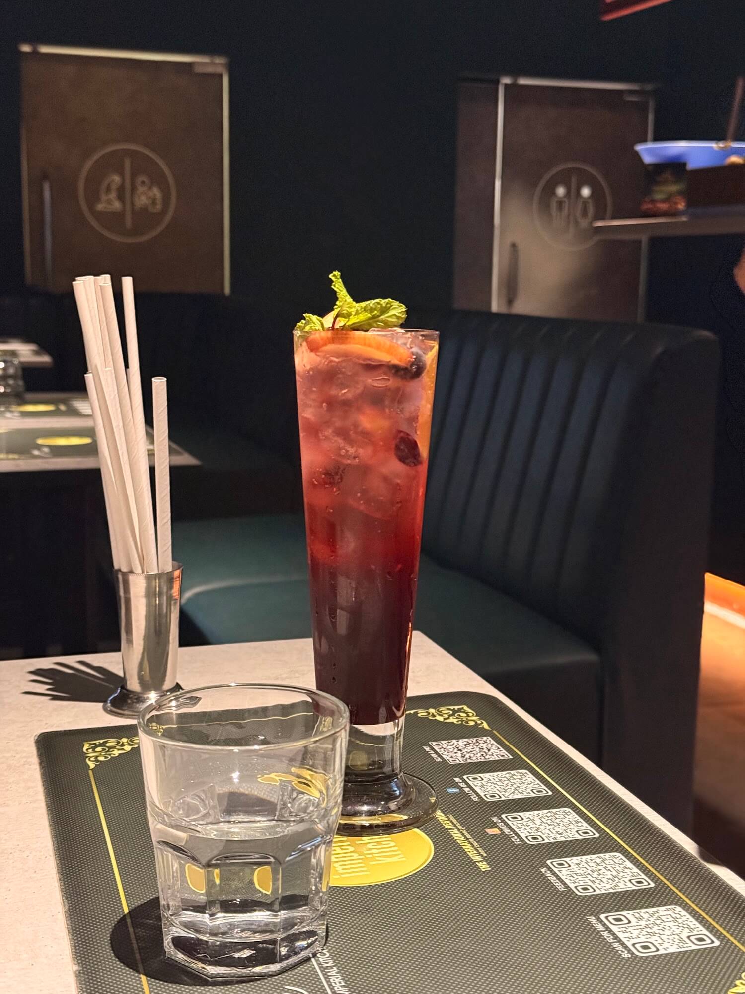 Mocktail at an Imperial Kitchen table