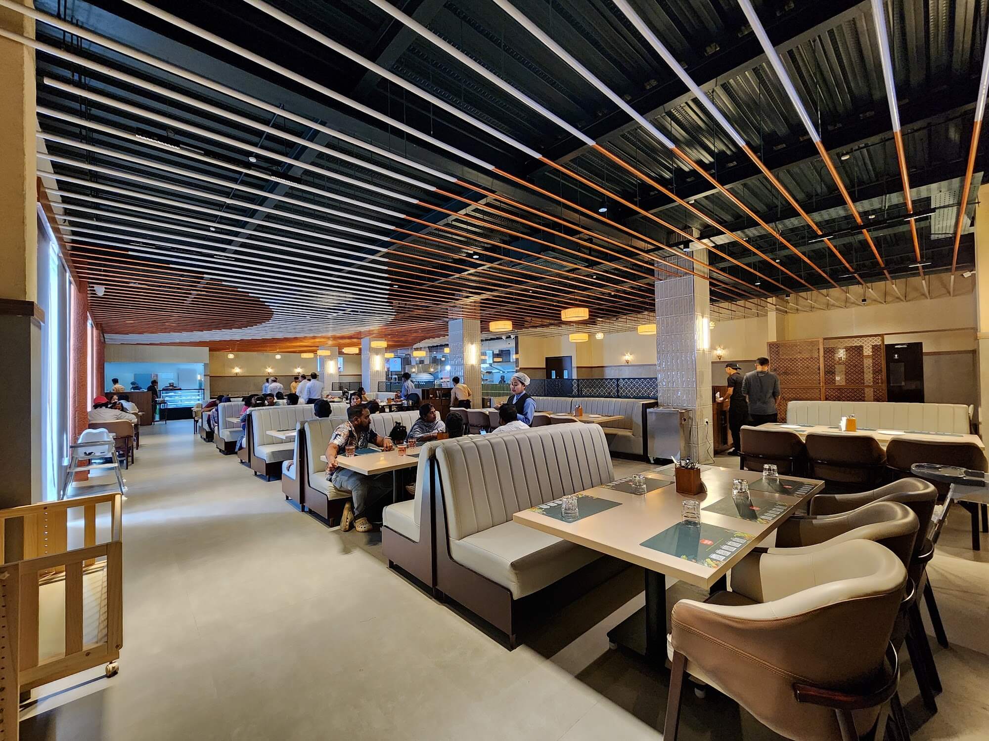 Main dining hall at Imperial Kitchen Venpalavattom